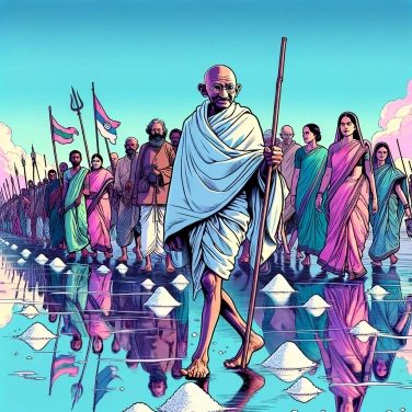 Explain why Gandhi chose salt as a symbol of resistance?