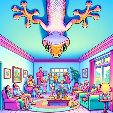 Explain why geckos can walk upside down on ceilings?