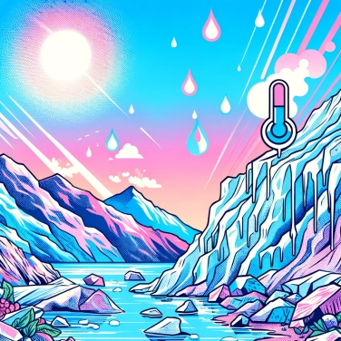 Explain why glaciers are melting due to climate change.