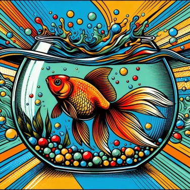 Explain why goldfish can survive in a bowl without a pump?