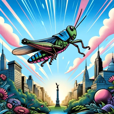 Explain why grasshoppers can jump so far relative to their size?
