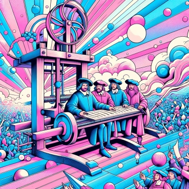 Explain why Gutenberg's invention of the printing press revolutionized the spread of knowledge.
