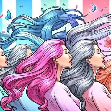 Explain why hair turns gray with age?