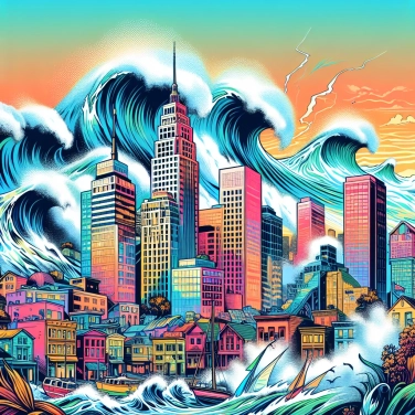 Explain why has the city of Crescent City (in the United States) been affected by so many tsunamis?