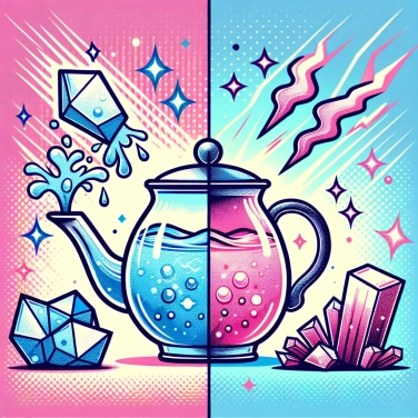 Explain why hot water can dissolve certain minerals more quickly than cold water.