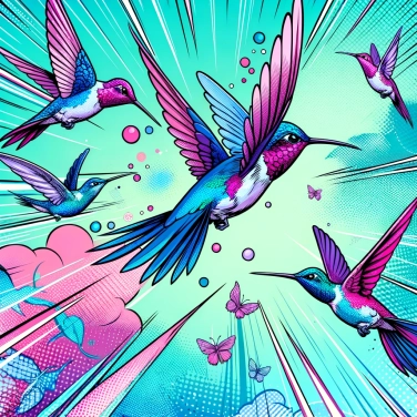 Explain why hummingbirds don't collide in mid-air flight?
