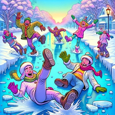 Explain why ice is slippery?