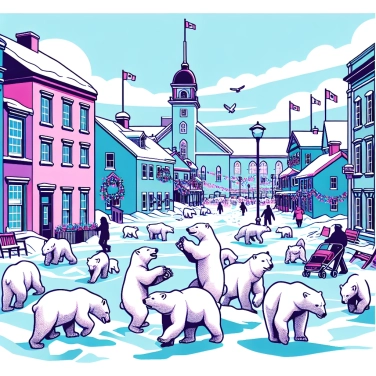 Explain why is Churchill (Canada) nicknamed the polar bear capital of the world?