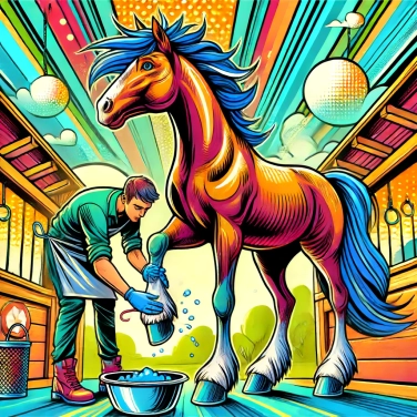 Explain why is it necessary to grease a horse's hooves?