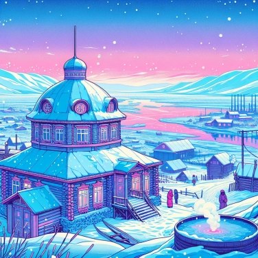Explain why is the city of Oymyakon (in Russia) one of the coldest inhabited places in the world?