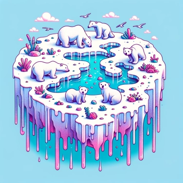 Explain why is the ice melting?