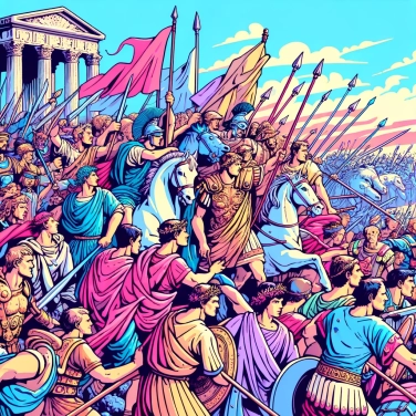 Explain why Julius Caesar chose to cross the Rubicon, thus triggering a civil war.