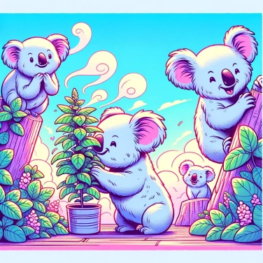 Explain why koalas smell like peppermint?