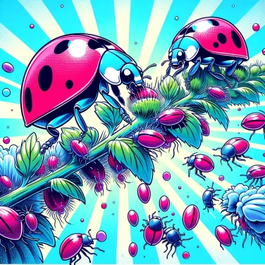 Explain why ladybugs are so effective in combating aphids?
