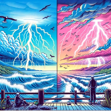 Explain why lightning accompanies thunderstorms?