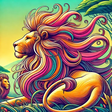 Explain why lions have voluminous manes.