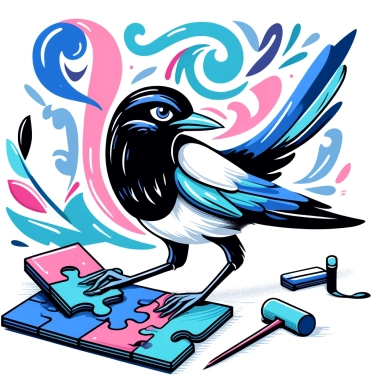 Explain why magpies are known for their intelligence?