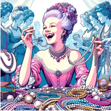 Explain why Marie-Antoinette had a passion for pearl jewelry.