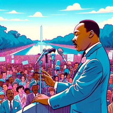 Explain why Martin Luther King Jr. delivered his famous speech I have a dream in 1963.