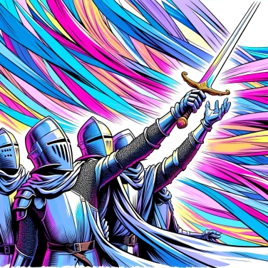 Explain why medieval knights gave names to their swords.