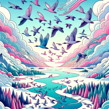 Explain why migratory birds travel thousands of kilometers each year to change regions.
