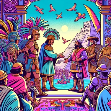 Explain why Moctezuma welcomed the Spanish conquistadors?
