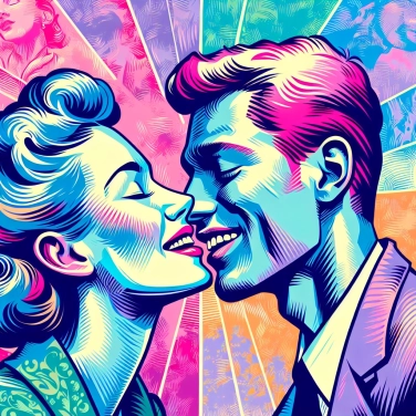 Explain why most people close their eyes when kissing?