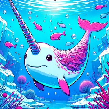 Explain why narwhals have a spiral horn.