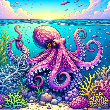 Explain why octopuses can change the texture of their skin to blend in with their environment?