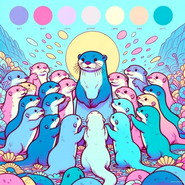 Explain why otters organize themselves in clans?