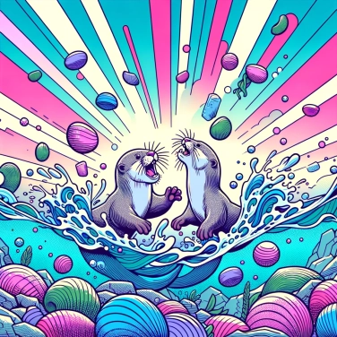 Explain why otters use rocks to break shells?
