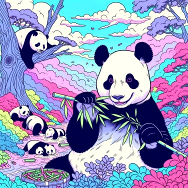 Explain why pandas are black and white?