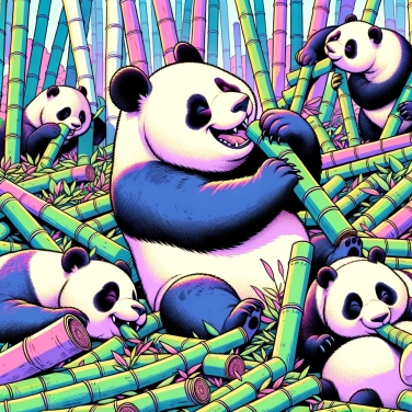 Explain why pandas need to eat a large amount of bamboo?