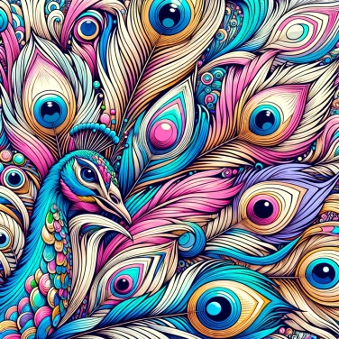 Explain why peacock feathers have such spectacular patterns in their eyes?