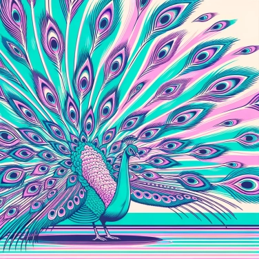 Explain why peacocks display their feathers to attract a mate?