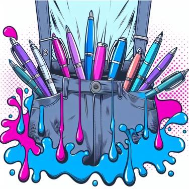 Explain why pens sometimes leak in pockets when it is hot?