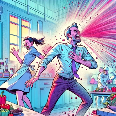 Explain why pepper sometimes causes sneezing?