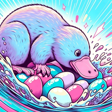 Explain why platypuses lay eggs.