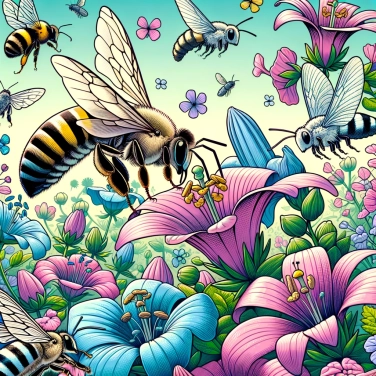 Explain why pollinating insects are vital for the reproduction of flowering plants?