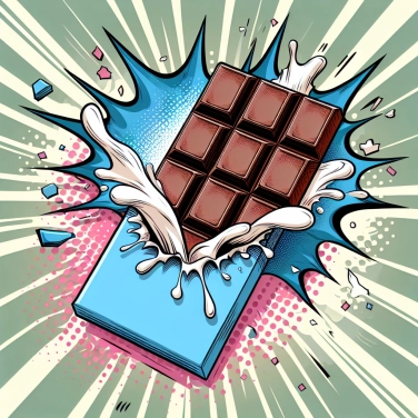 Explain why poorly stored chocolate develops a white film on its surface?