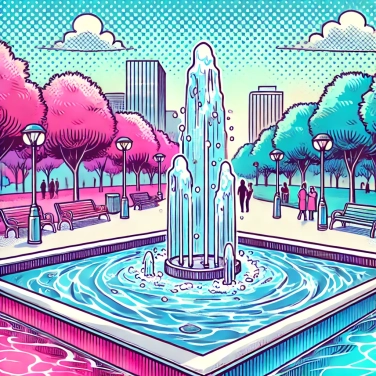 Explain why public fountains often have non-potable water?