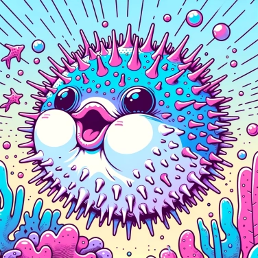 Explain why pufferfish inflate in case of danger?