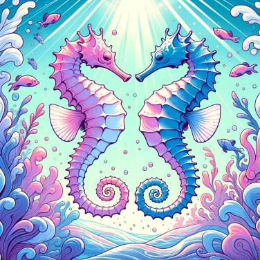 Explain why seahorses mate by dancing together?