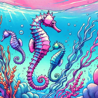 Explain why seahorses use their tail to cling?