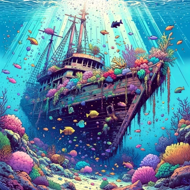 Explain why shipwrecks become rich marine ecosystems in biodiversity?