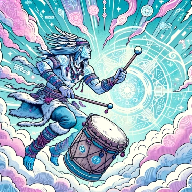 Explain why Siberian shamans used drums to enter into a trance state.