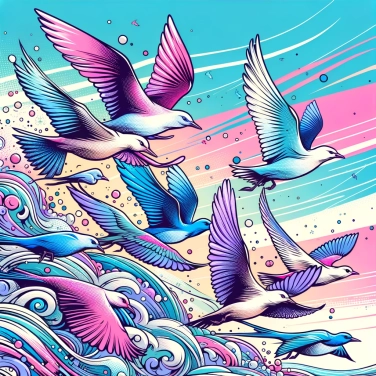 Explain why some birds migrate long distances each year?