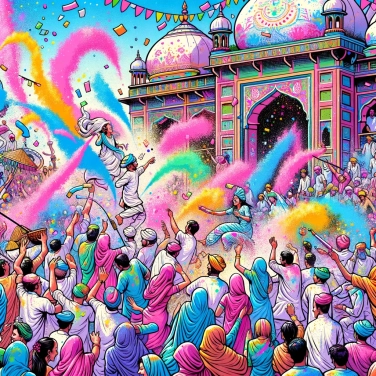 Explain why some countries celebrate traditional color festivals.