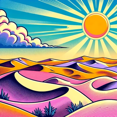 Explain why some deserts have crescent-shaped dunes.