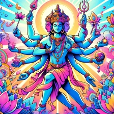 Explain why some Hindu gods have multiple arms?